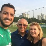 mini-Edu Dracena com seus pais Neusa e João Luiz.