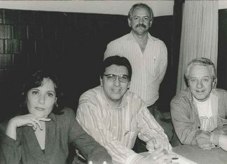 Sessão Nostalgia: Este repórter quando entrevistava a atriz Elizabeth Savalla e o ator Rogério Cardoso