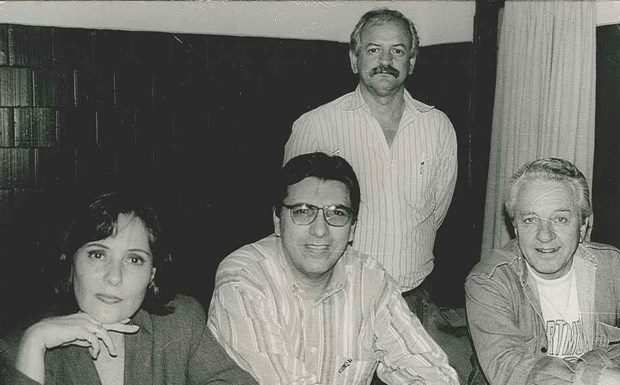 Sessão Nostalgia: Este repórter quando entrevistava a atriz Elizabeth Savalla e o ator Rogério Cardoso