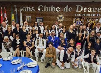 Imagens inéditas da festiva da visita oficial do governador L.C.8, Miguel Locatelli e Cal Tatiana ao Lions Clube de Dracena.Veja