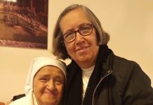 Notícia boa: A dracenense, irmã Ana Cristina Teixeira visita Madre Agostinha na Itállia