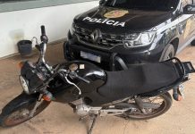 Polícia Civil recupera motocicleta furtada em Dracena