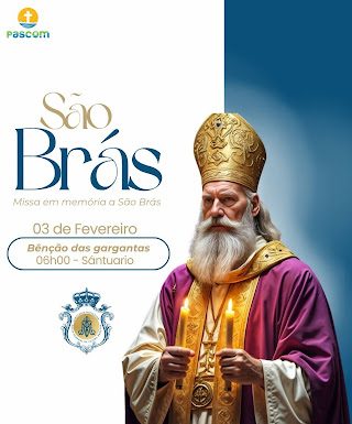 Hoje é o Dia de São Brás: veja horário das missas em Dracena