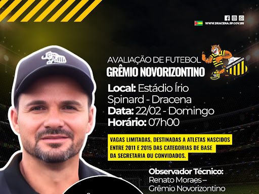 Observador Técnico do Novorizontino neste domingo no Estádio Írio Spinardi