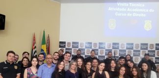 Polícia Civil recebe visita técnica de estudantes de Direito Reges de Dracena