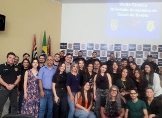 Polícia Civil recebe visita técnica de estudantes de Direito Reges de Dracena