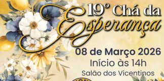 Chá da Esperança dia 8 de março em prol da Casa dos Velhos