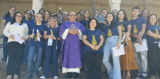 Missa do envio das catequistas da Paróquia Nossa Senhora Aparecida em Dracena