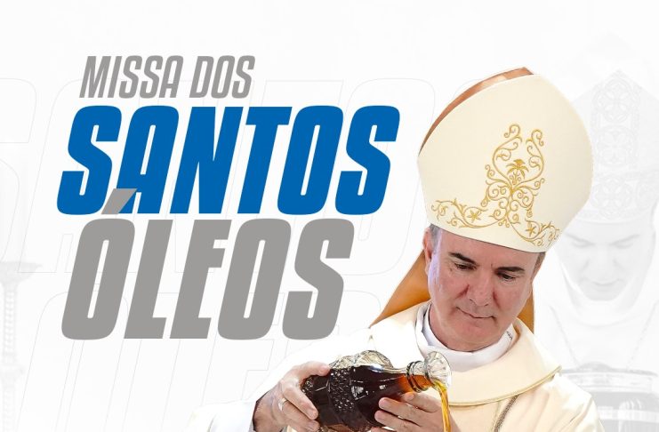 Será hoje 31.03 a Missa dos Santos Óleos em Tupã com participação do clero ,fiéis e representantes das paróquias da Diocese