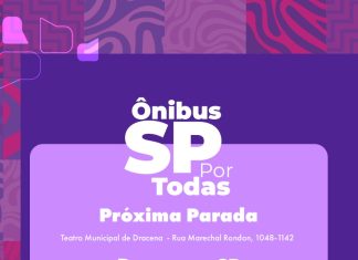 Ônibus SP por todas chegando em Dracena. Atencimento no Teatro Municipal