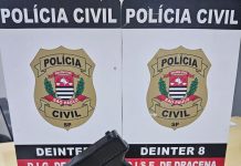 Polícia Civil apreende simulacro de arma de fogo em residência investigada por venda ilícita de produtos de origem estrangeira em Dracena