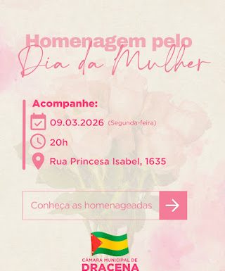 Veja fotos e nomes das mulheres que serão homenageadas pela Câmara Municipal de Dracrena