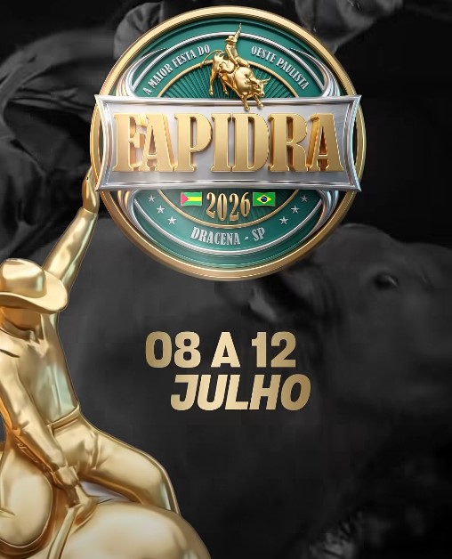 Fapidra confirmada para o período de 8 a 12 de julho