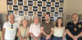 Ex-Delegado Seccionoal de Polícia de Dracena realiza visita de cortesia à unidade