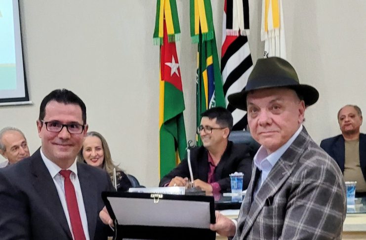 Empresário Fernando Costa recebe homenagem da Câmara Municipal de Dracena