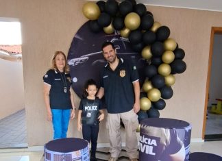 Polícia Civil realiza sonho de criança e participa de festa de aniversário em Dracena