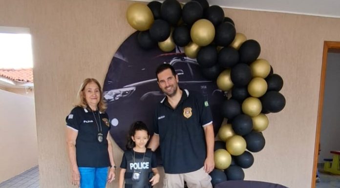 Polícia Civil realiza sonho de criança e participa de festa de aniversário em Dracena