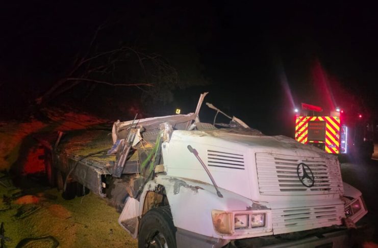 Trânsito: Capotamento de caminhão mata três pessoas