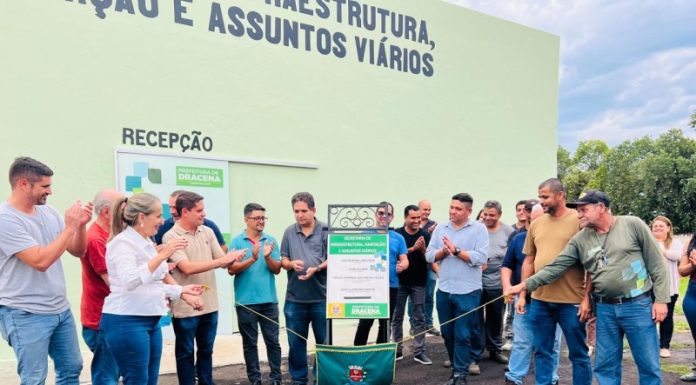 Prefeitura de Dracena inaugura nova sede da Secretaria de Infraestrutura, Habitação e Assuntos Viários. Saiba qual o novo local