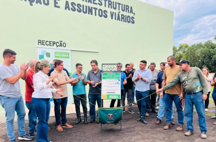 Prefeitura de Dracena inaugura nova sede da Secretaria de Infraestrutura, Habitação e Assuntos Viários. Saiba qual o novo local