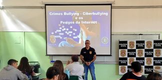 Polícia Civil realiza palestra para estudantes sobre Bullyng e os perigos da Internet