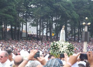 Dia 13 de maio, Dia de Nossa Senhora de Fátima. Rogai por nós que recorremos a vós