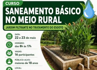 Curso Saneamento Básico no Meio Rural. Vagas Limitadas