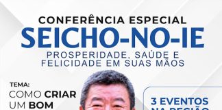 Conferência Especial Seicho No Iê em Pacaembu, Dracena e Tupi Paulista.