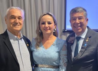 Gente Dinâmica. Dracena: Rotary Dracena Imperial realiza reuniao com presença do governador do Distrito 4510 e emposa 3 novos associadas