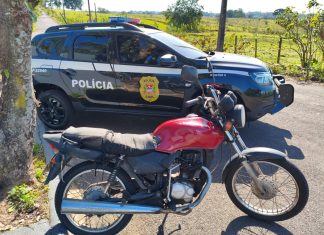 Polícia Civil recupera motocicleta furtada horas após o crime em Dracena