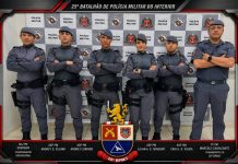 25º BPM/I recebe novos aspirantes a oficial da Polícia Militar.