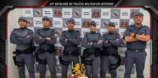 25º BPM/I recebe novos aspirantes a oficial da Polícia Militar.
