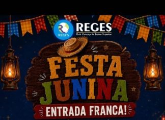 Festa Junina na REGES hoje dia 03.06. Aberta ao Público. Entrada franca
