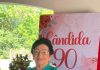 Dona Cândida Ramos Ribeiro celebra seus 90 anos