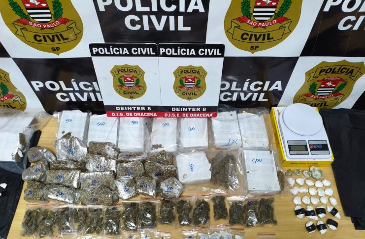 Polícia Civil desarticula “Casa Bomba! e apreende grande quantidade de drogas em Dracena