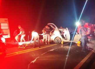 Trânsito: Ultrapassagem em local proibido provoca acidente entre 3 veículos e deixa 6 feridos