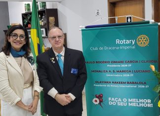 Coluna Gente Dinâmica. Fotos inéditas posse nova diretoria do Rotary Club Dracena Imperial