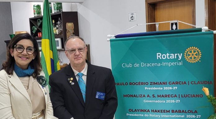 Coluna Gente Dinâmica. Fotos inéditas posse nova diretoria do Rotary Club Dracena Imperial