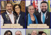 Nova gestão: Veja foto inédita dos presidentes dos quatro clubes de serviços de Dracena