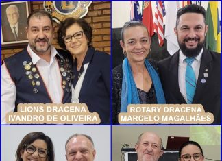 Nova gestão: Veja foto inédita dos presidentes dos quatro clubes de serviços de Dracena