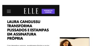 Notícia boa: Elle Brasil detaca o trabalho e talento de Laura Cangussu