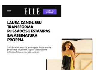 Notícia boa: Elle Brasil detaca o trabalho e talento de Laura Cangussu