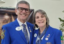 Integrantes dos clubes do L.C.8 do Lions participam da posse do governador Djalma Quinellato em Dracena