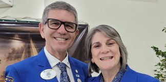 Integrantes dos clubes do L.C.8 do Lions participam da posse do governador Djalma Quinellato em Dracena