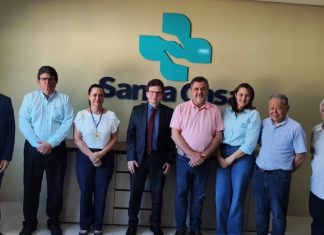 Dr Mário Coimbra, Promotor de Justiça Regional de Saúde visita a Santa Casa de Dracena