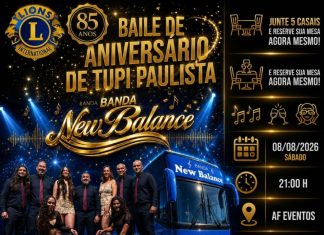 Banda New Balance dá o brilho musical ao Baile de Aniversário de Tupi Paulista